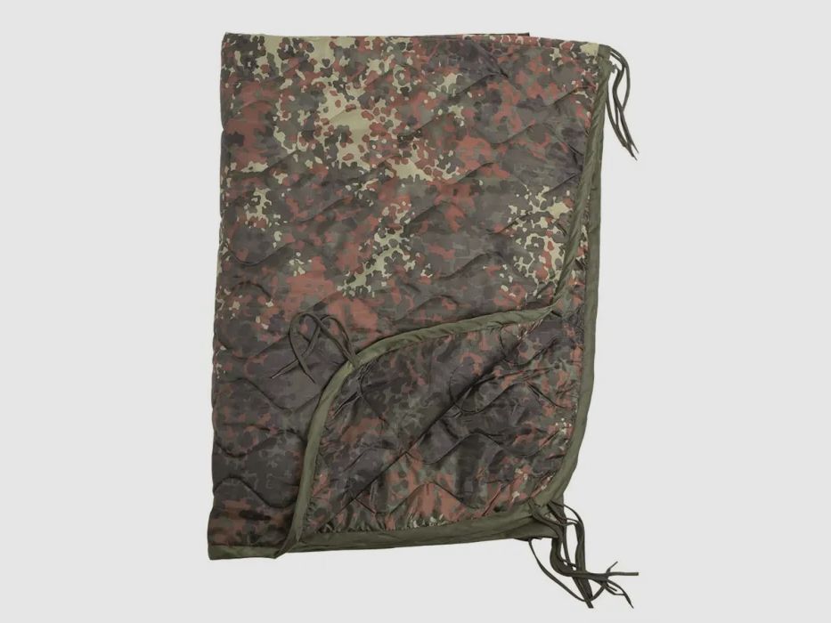 Poncho Liner (kołdra pikowana) - BW Flecktarn - 210x150cm + worek na pakowanie