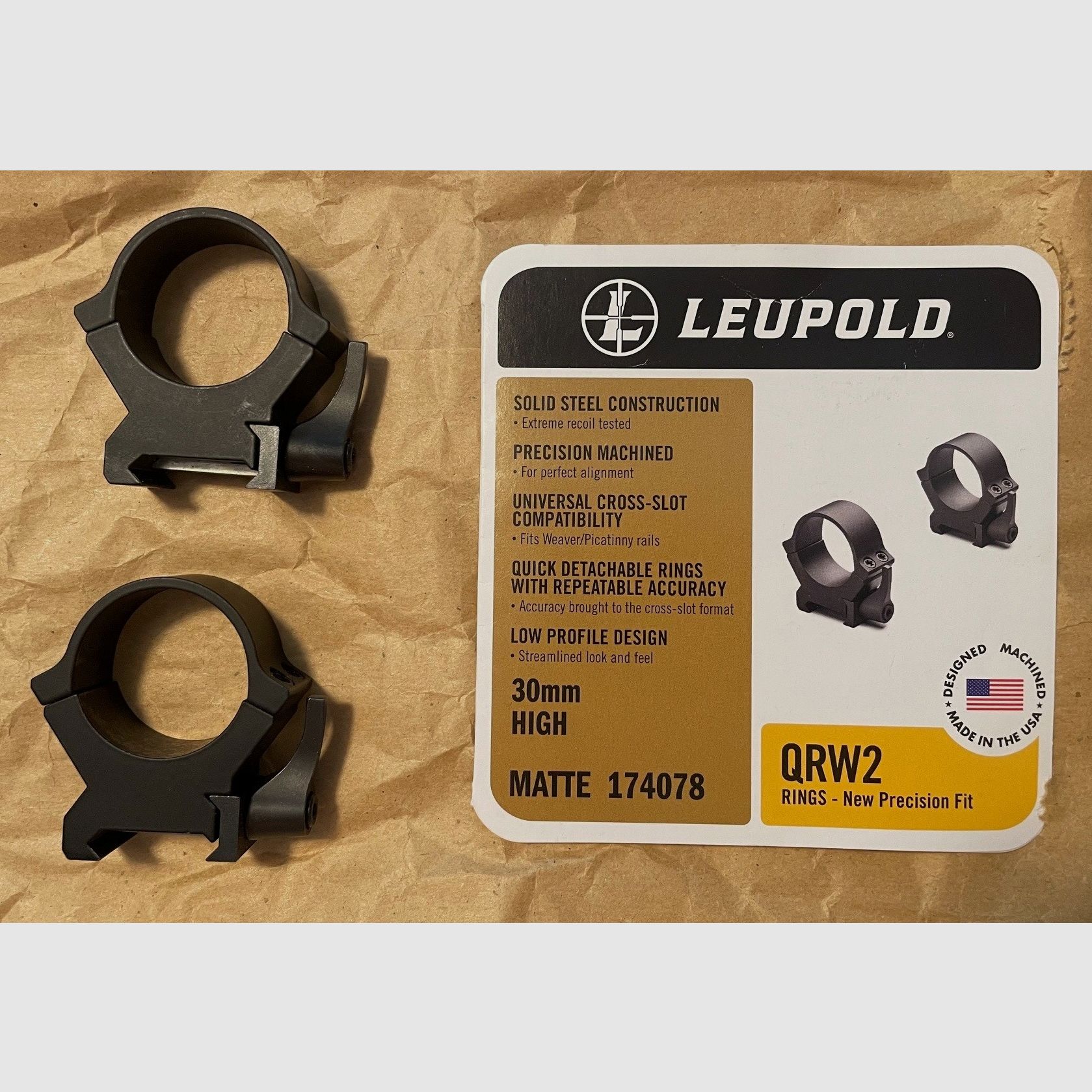 Leupold QRW 2 Montageringe 30mm