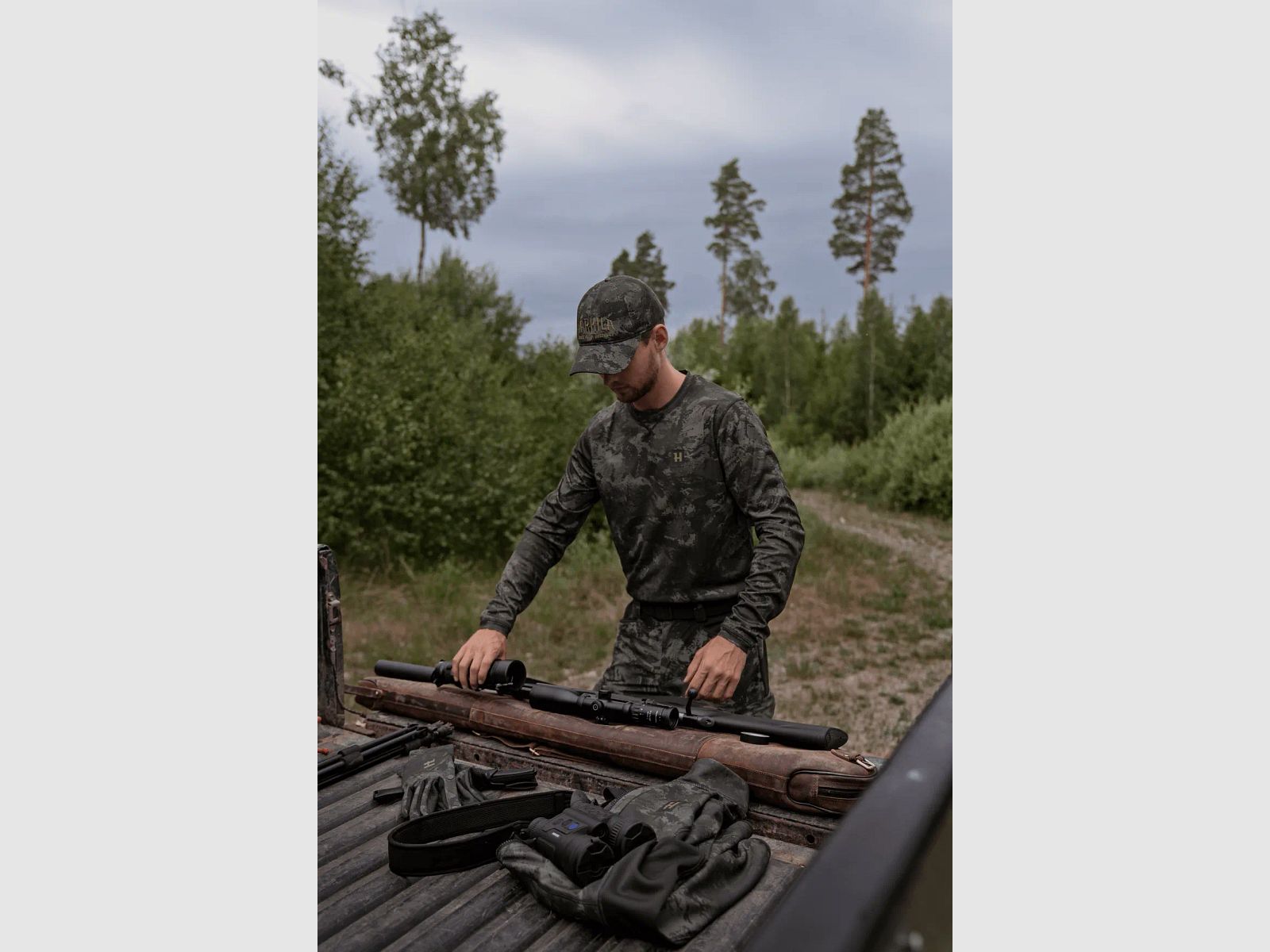 Härkila Langarm-T-Shirt Noctyx Camo