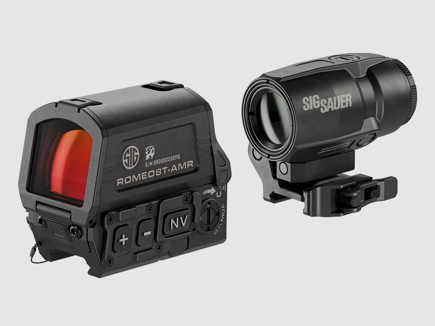 SIG SAUER ROMEO8T-AMR Set Red Dot + JULIET3T-AMR Magnifier
