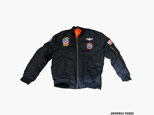 BIMBO/A – MIL-TEC – GIACCA DA VOLO MA1® KIDS M.ABZ. NERO