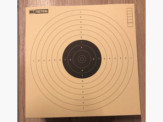Max Tactical Spezialkarton Zielscheiben, 17 x 17 cm, 204 Stück übrig