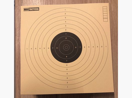 Max Tactical Spezialkarton Zielscheiben, 17 x 17 cm, 204 Stück übrig