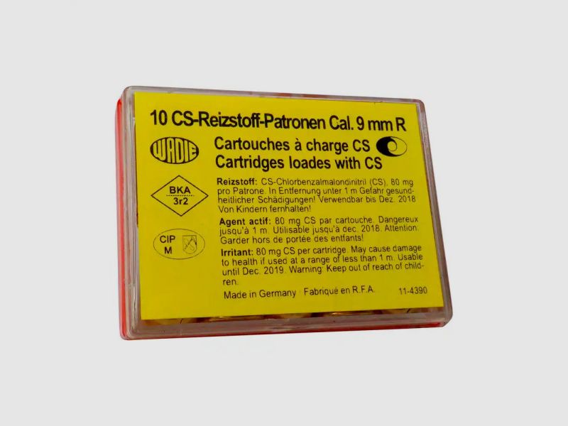WADIE 9MM REVOLVER - CS-REIZSTOFFPATRONEN - 10 SCHUSS