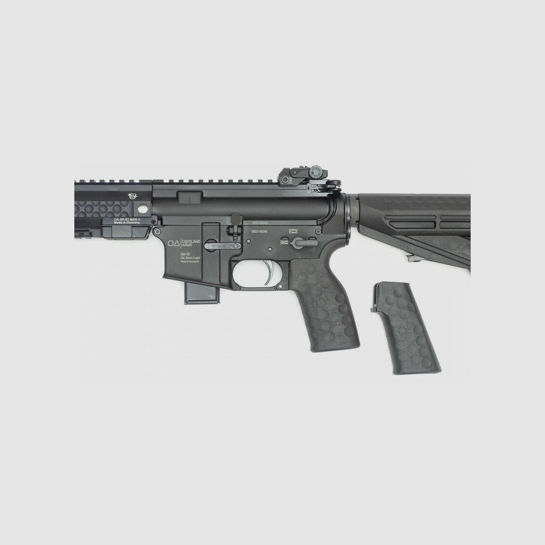 Oberland OA-15 PR M9 SHORT, 12" Heavy Barrel, OA MSR Handguard 9,5", beids. Sicherung, OA M4-Schaft, BUIS
