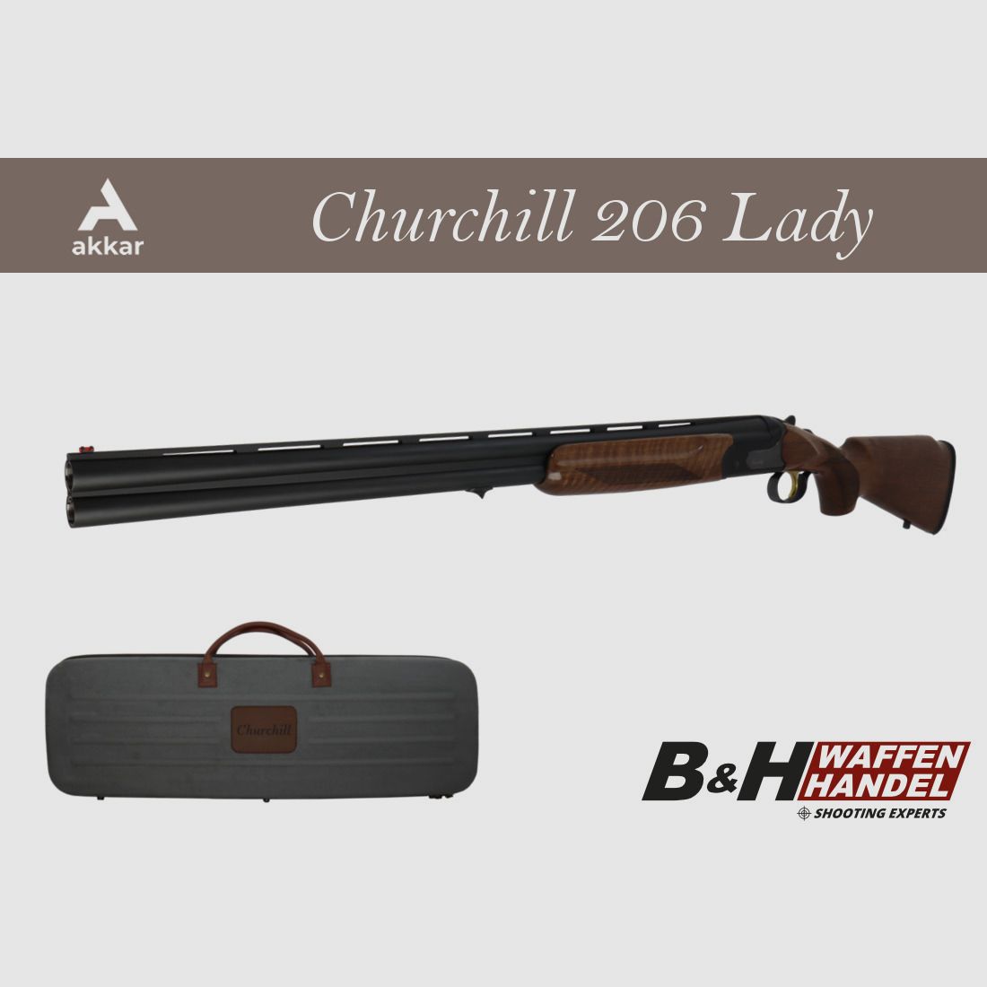 Akkar Silah Churchill 206E Lady Black II / Ladies' shotgun / Over-and-under shotgun / O/U shotgun