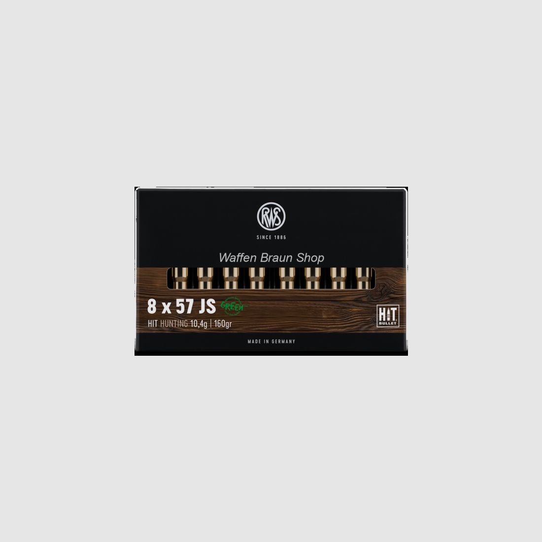 RWS 8x57IS HIT 10,4g/160 grain 20 Stück