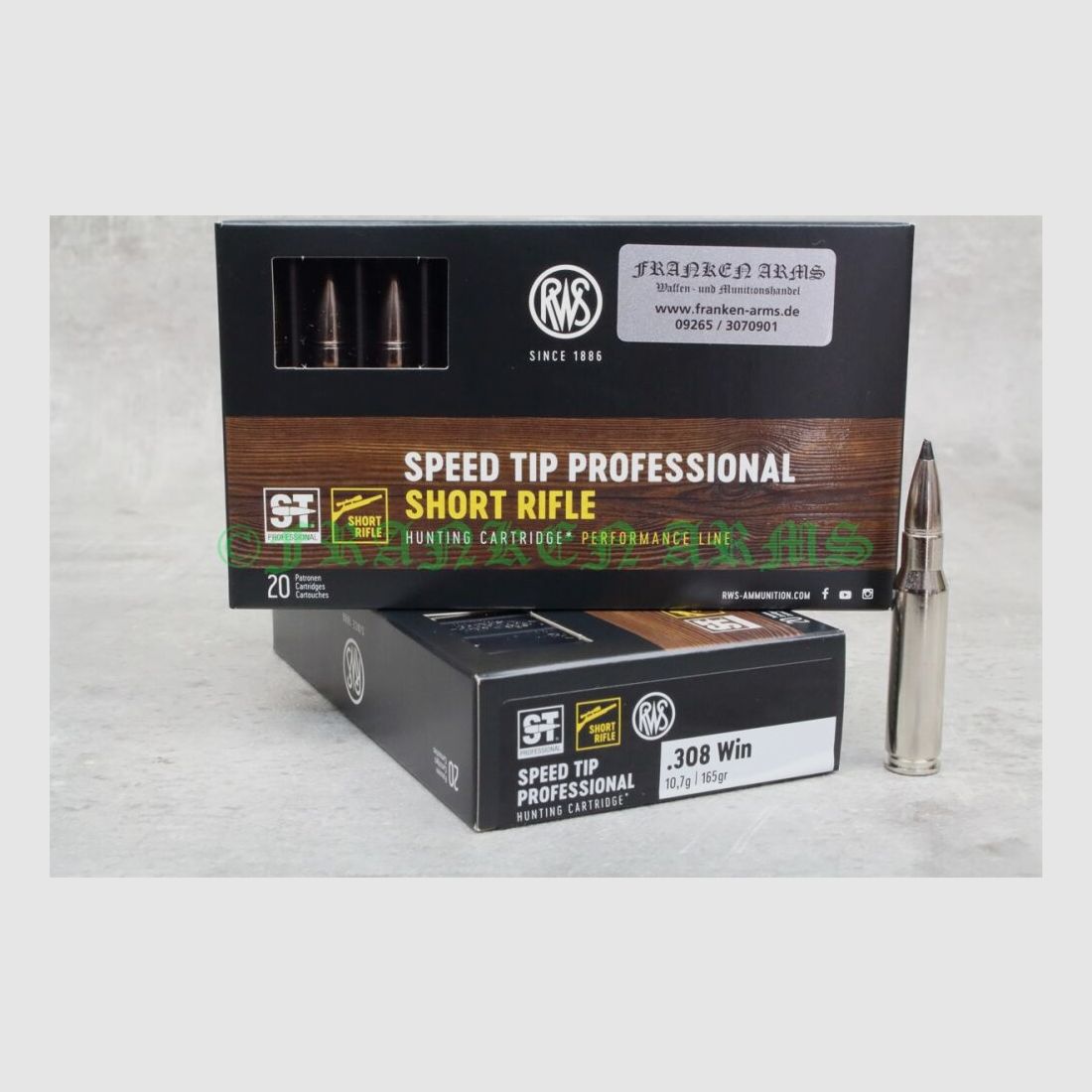 RWS Short Rifle Speed Tip Pro .308 Win. 165gr. 10,7g 20 Stück Staffelpreise