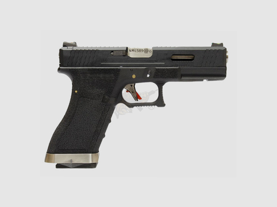 WE Custom 18C Metall Version  Airsoft Pistole in Schwarz GBB -F-