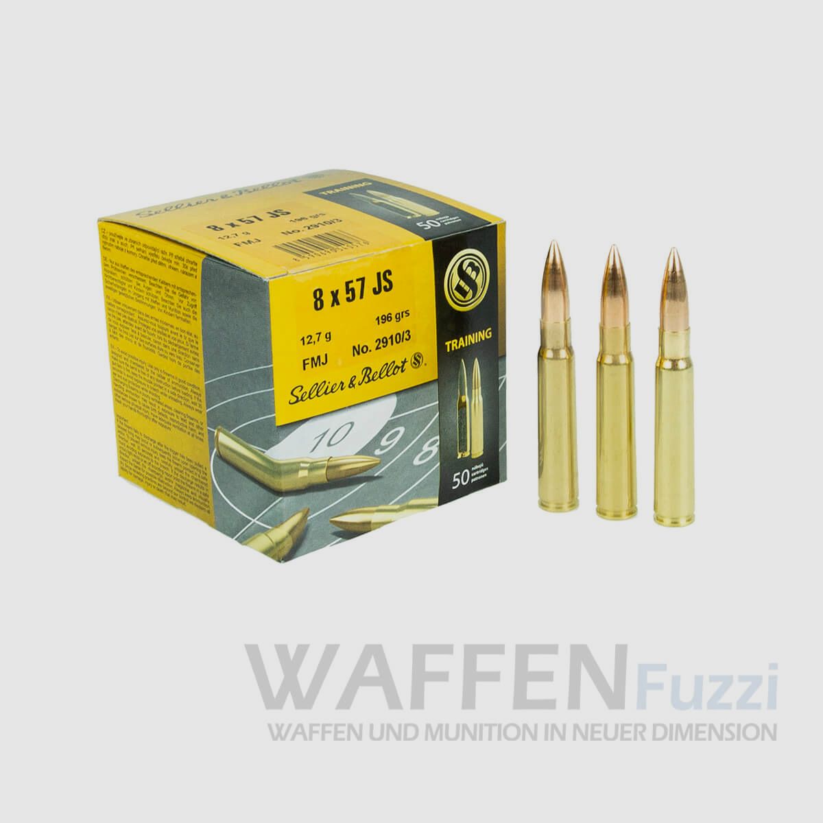 S&B 8x57 IS FMJ 196grs 50 rounds