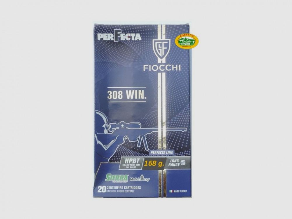 FIOCCHI Munition Kal. .308 Win 168 gr. PERFECTA