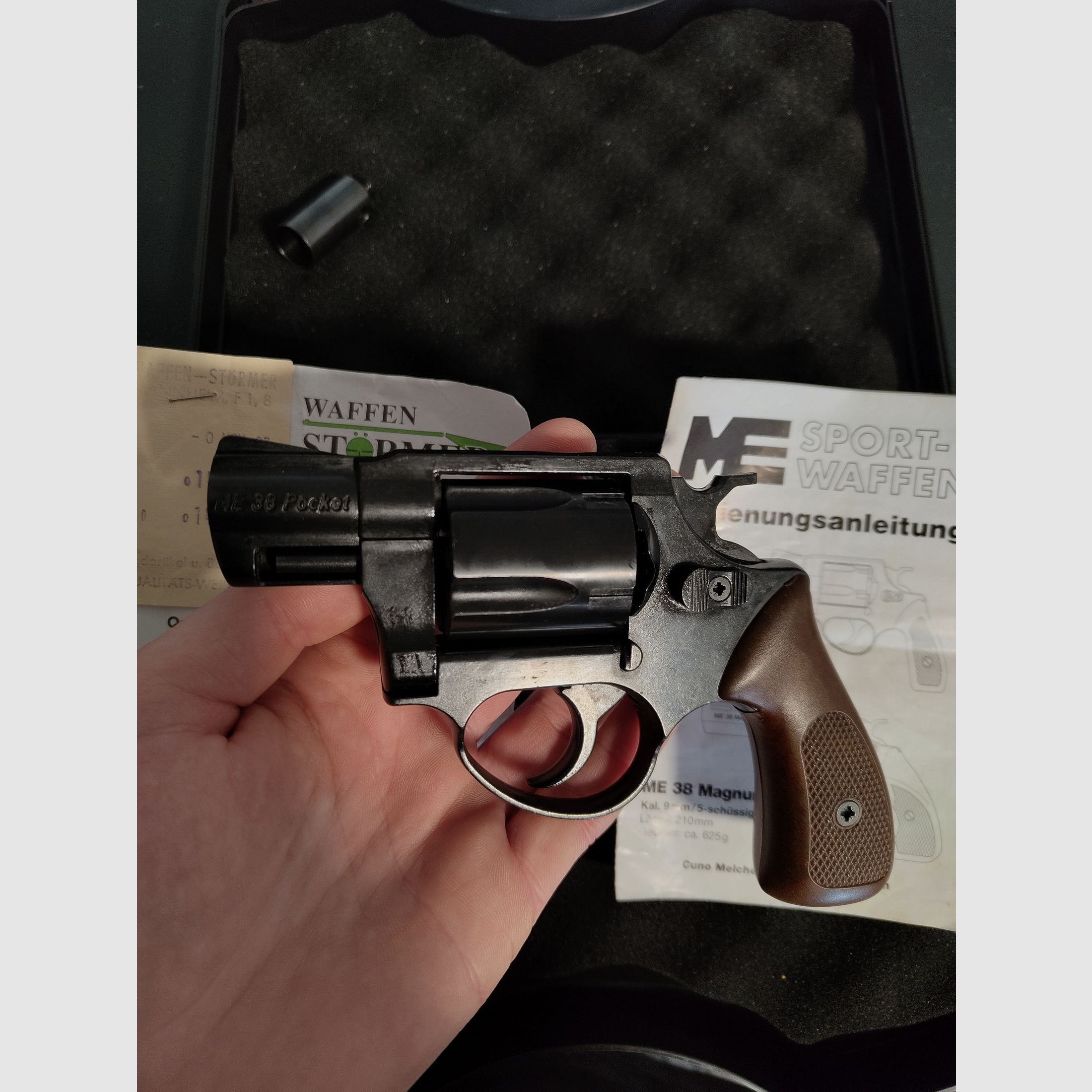 Melcher ME 38 Pocket Revolver 9 mm R.K. 1996 Schreckschuss 
