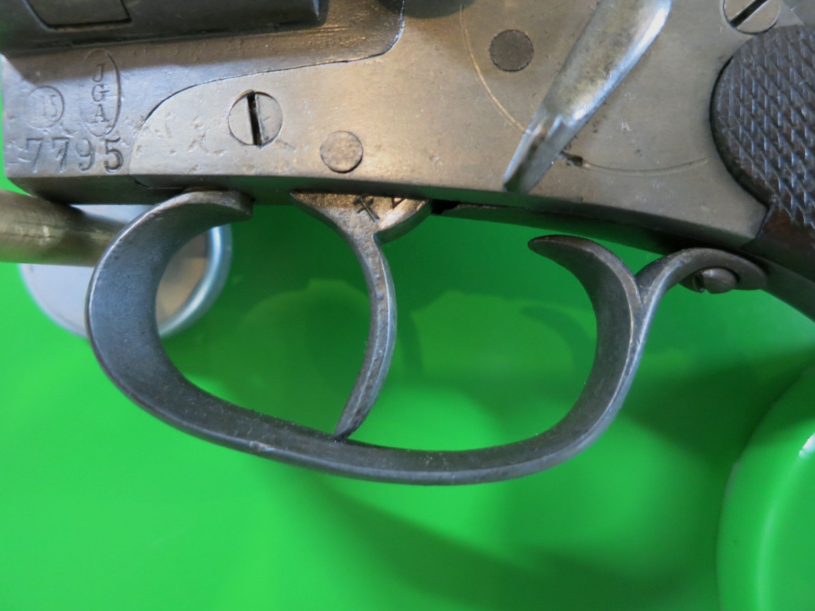 Signalpistole; Lauflose Fliegerleuchtpistole JGA (Anschütz) System Eisfeld, Kal. 11 mm Spezialpatrone  #81-