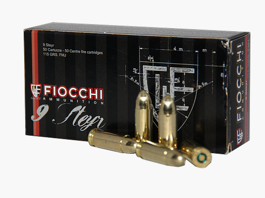 Fiocchi 9mm Steyr 115grs FMJ