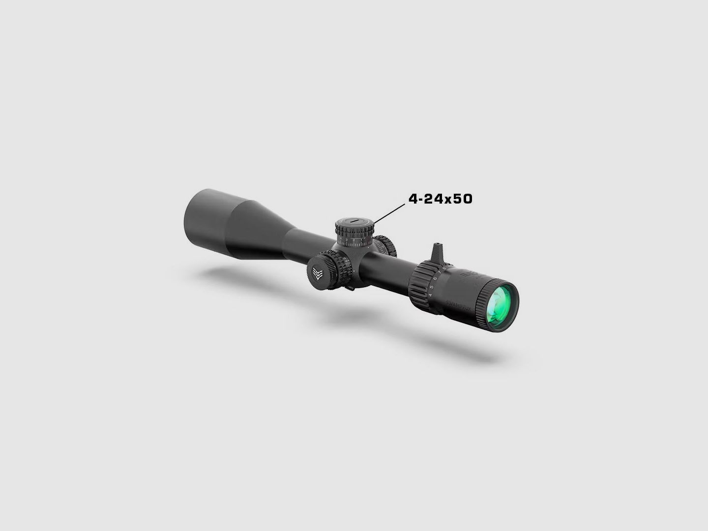 Swampfox Kentucky Long 4-24x50 FFP Präzisionszielfernrohr - Sharpshooter MIL-Leuchtabsehen