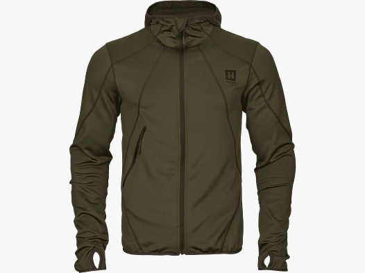 Härkila Deer Stalker Full-Zip Fleece Hoodie Hommes Willow green, M