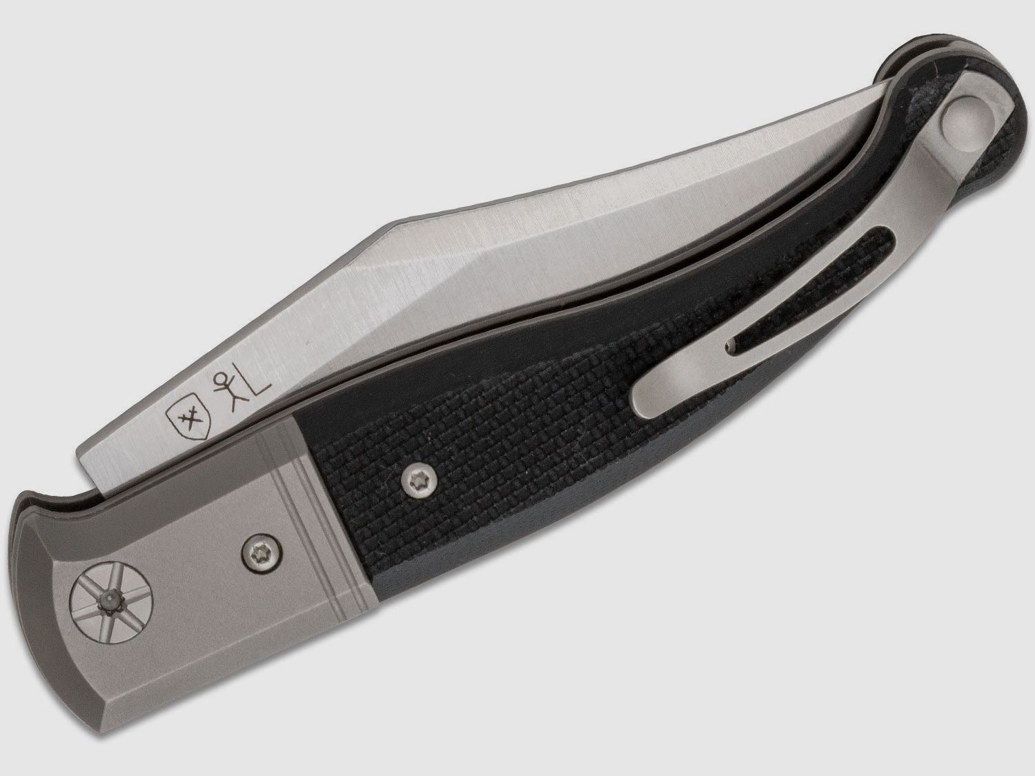 Gitano GT01 GBK, Niolox Clip Point-Klinge, schwarzer G10-Griff | 97324