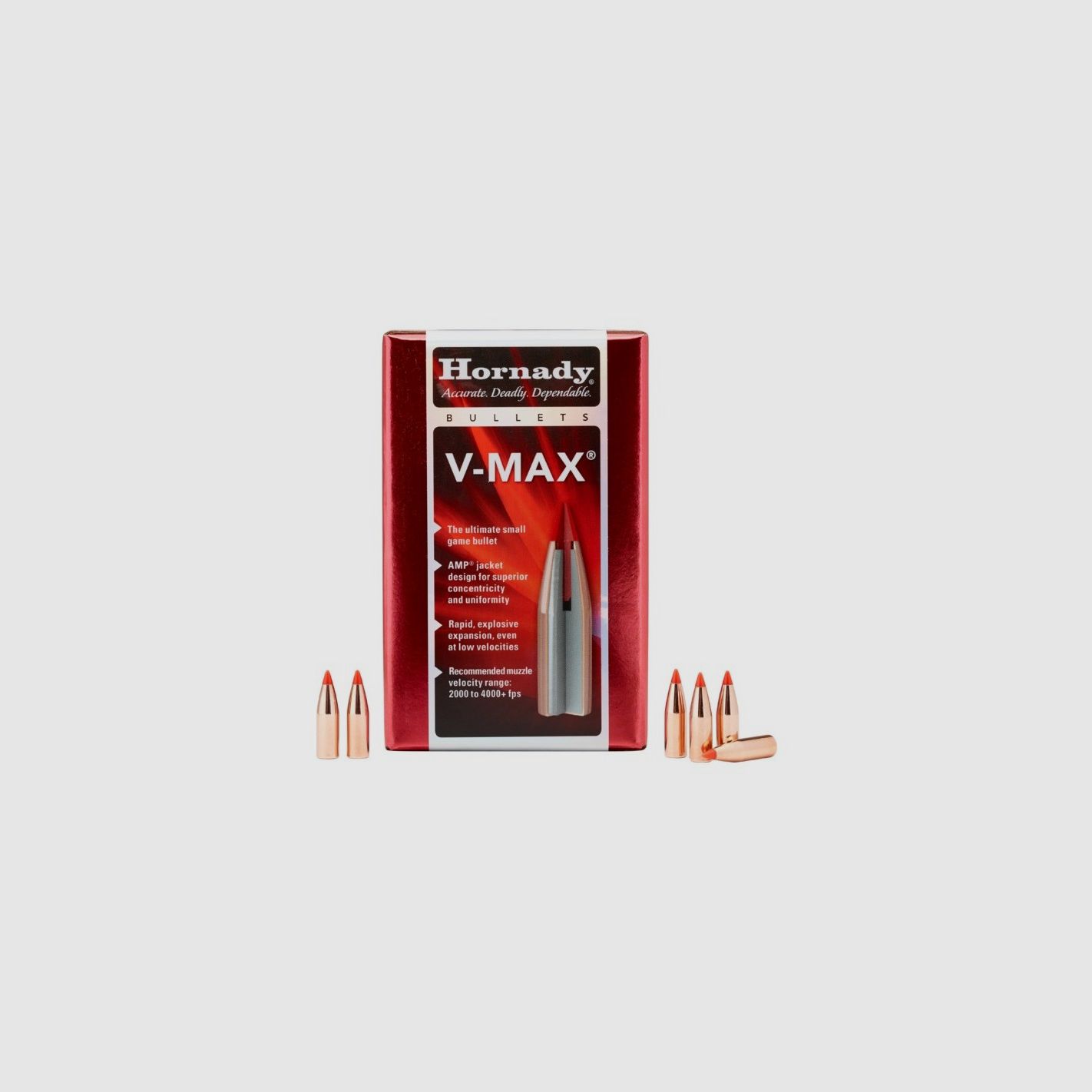 HORNADY Balas V-MAX 264" 95GR 100UD., imagen 3 de 3