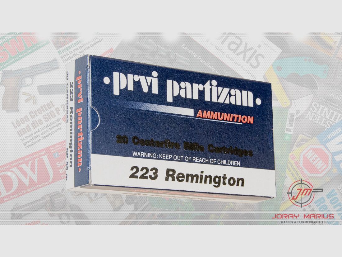 .223 Rem PRVI Partizan SP 3.56g 55gr