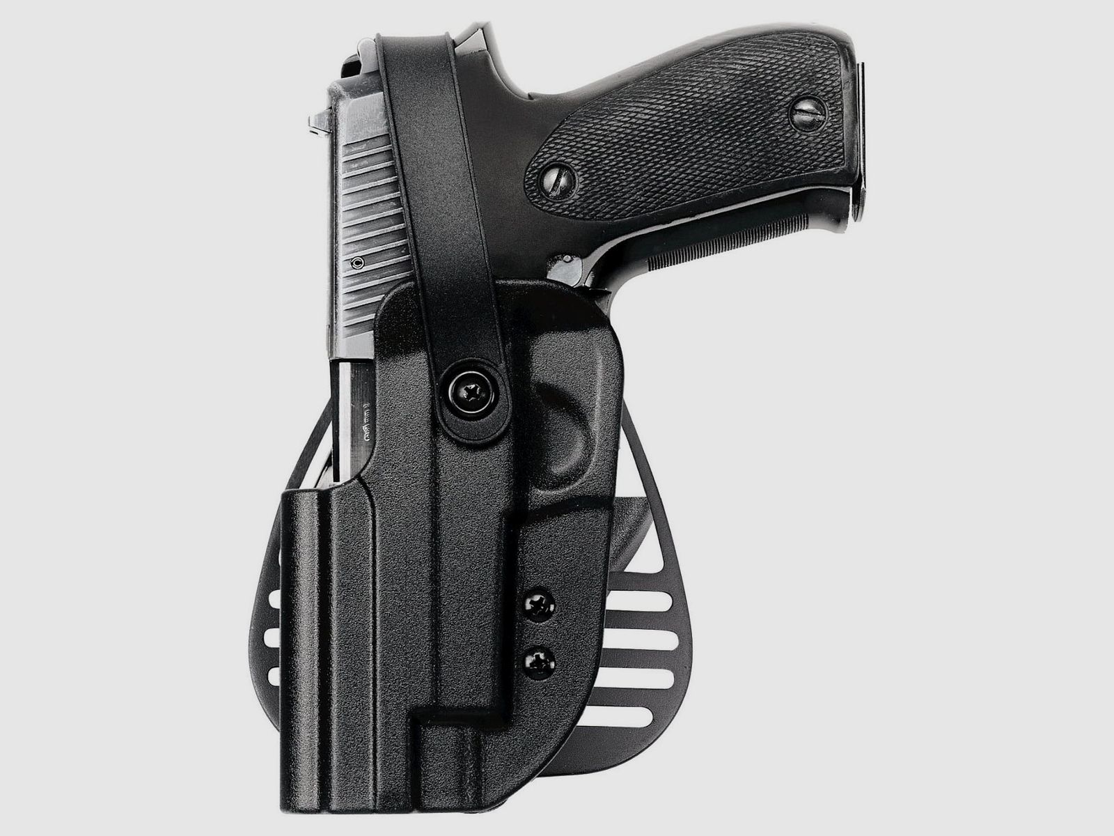 UNCLE MIKE’S Kydex Paddle Holster with internal retention and loop Size 29 (left-handed) – P99, image 1 of 3