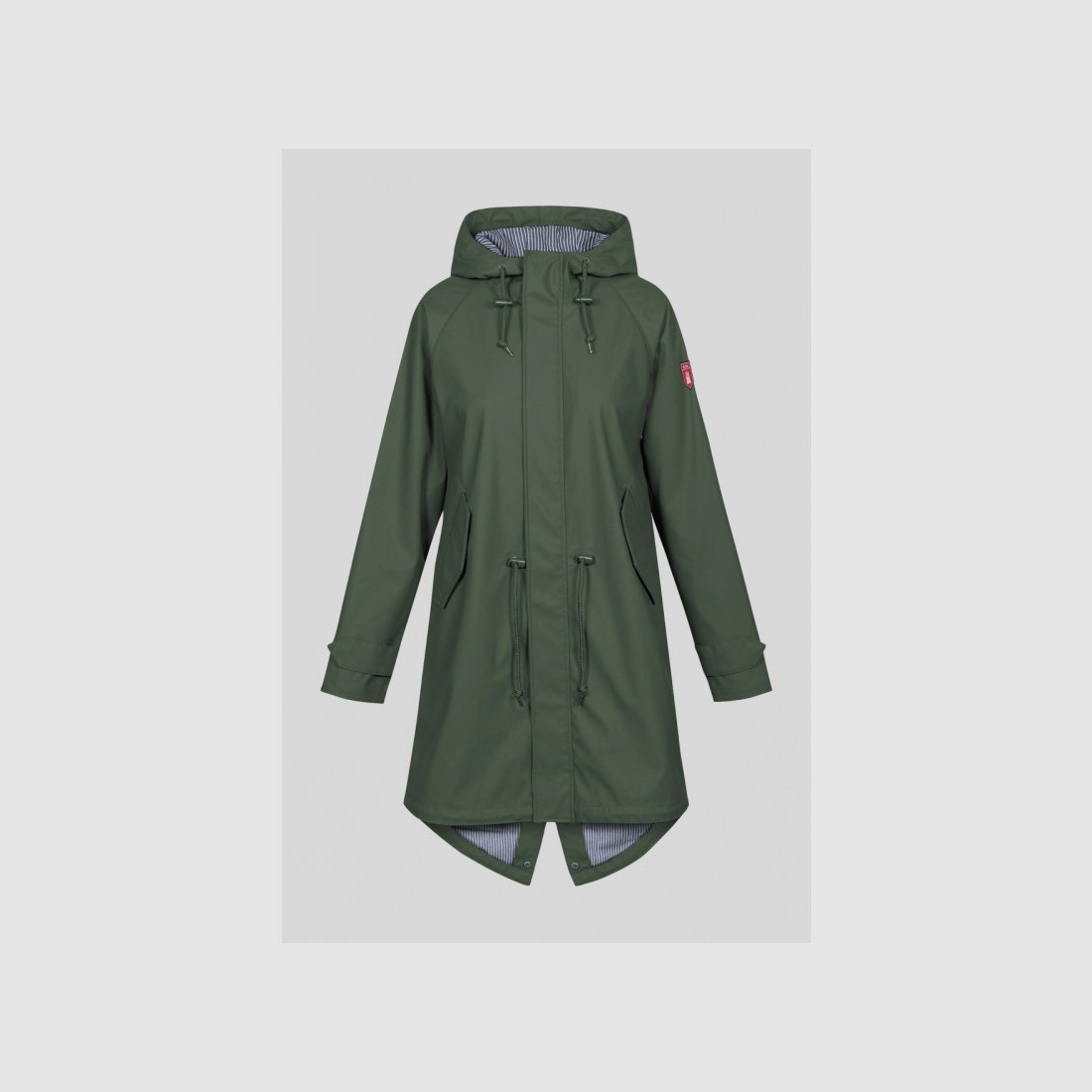 Derbe Damen Regenmantel Friese Traveby Fisher Oliv 44