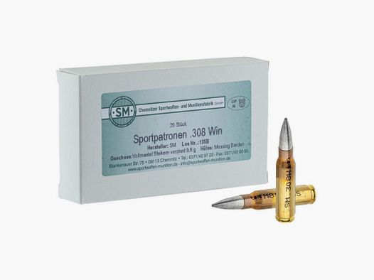ÜBERSCHUSS PATRONEN .308 Win 150GR