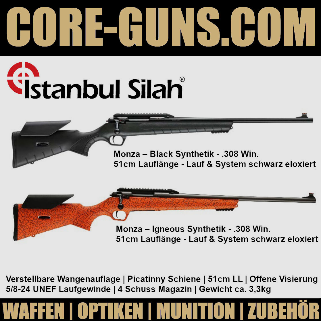 Repetierbüchse Monza – Black Synthetik - .308 Win. 51cm LL 308Win	 Istanbul Silah