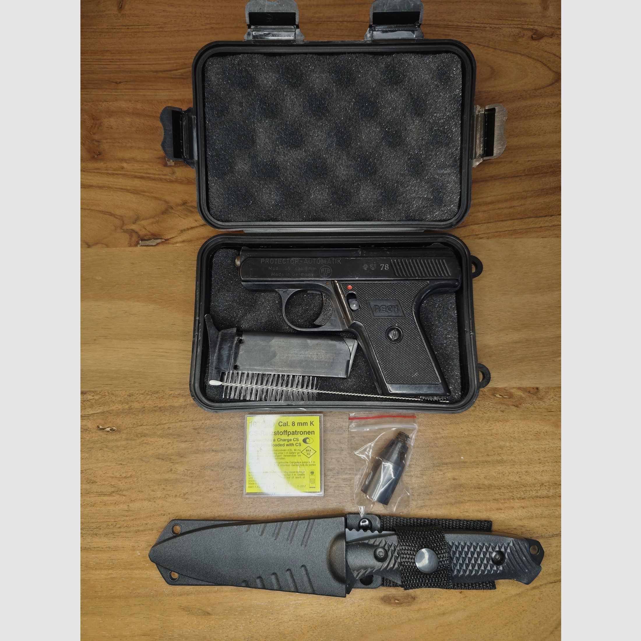 RECK Protector Automatik Mod.G5 sehr niedriger PTB 12 +CS Gas+Taschenmesser
