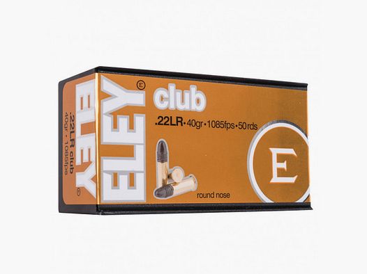 ELEY CLUB KK-PATRONEN - .22LR - 40GRS.- 50 SCHUSS
