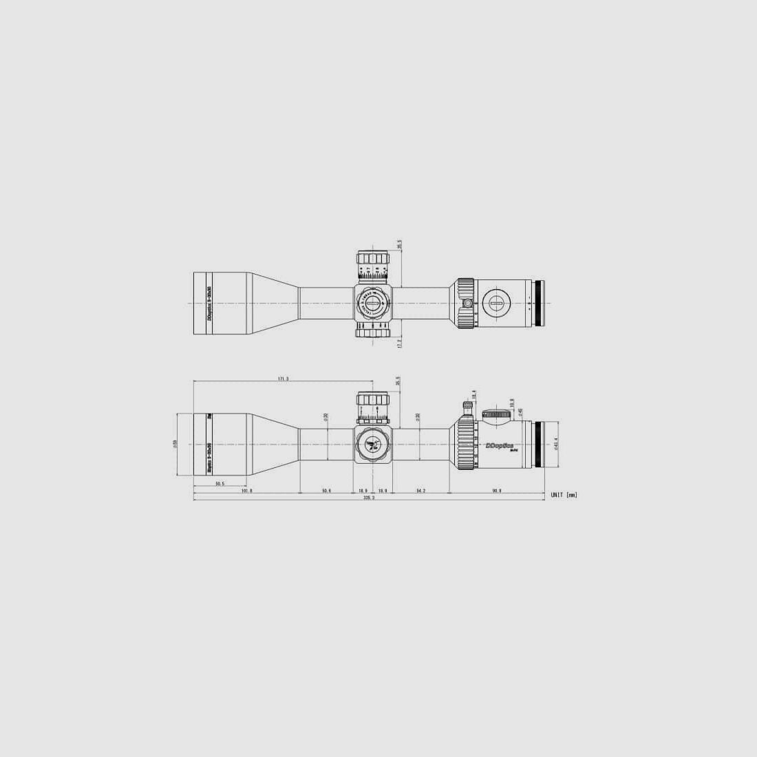 DDoptics | Nighteagle 5-30×50 NFX Mildot | MRAD