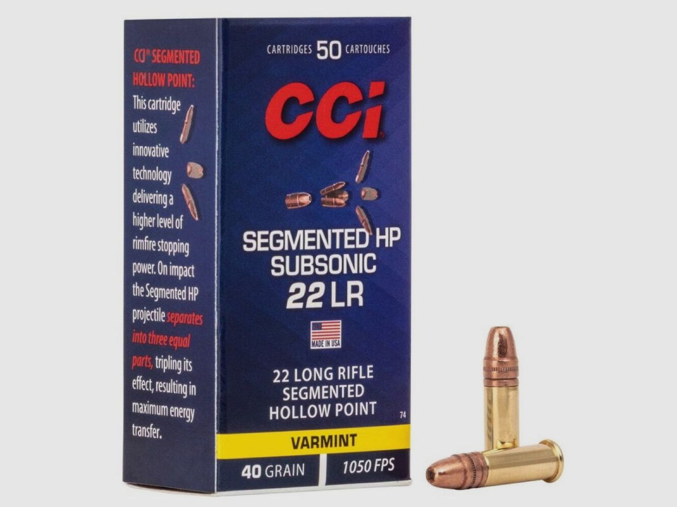 CCI Sub-Sonic SHP 40grs 50St .22lr