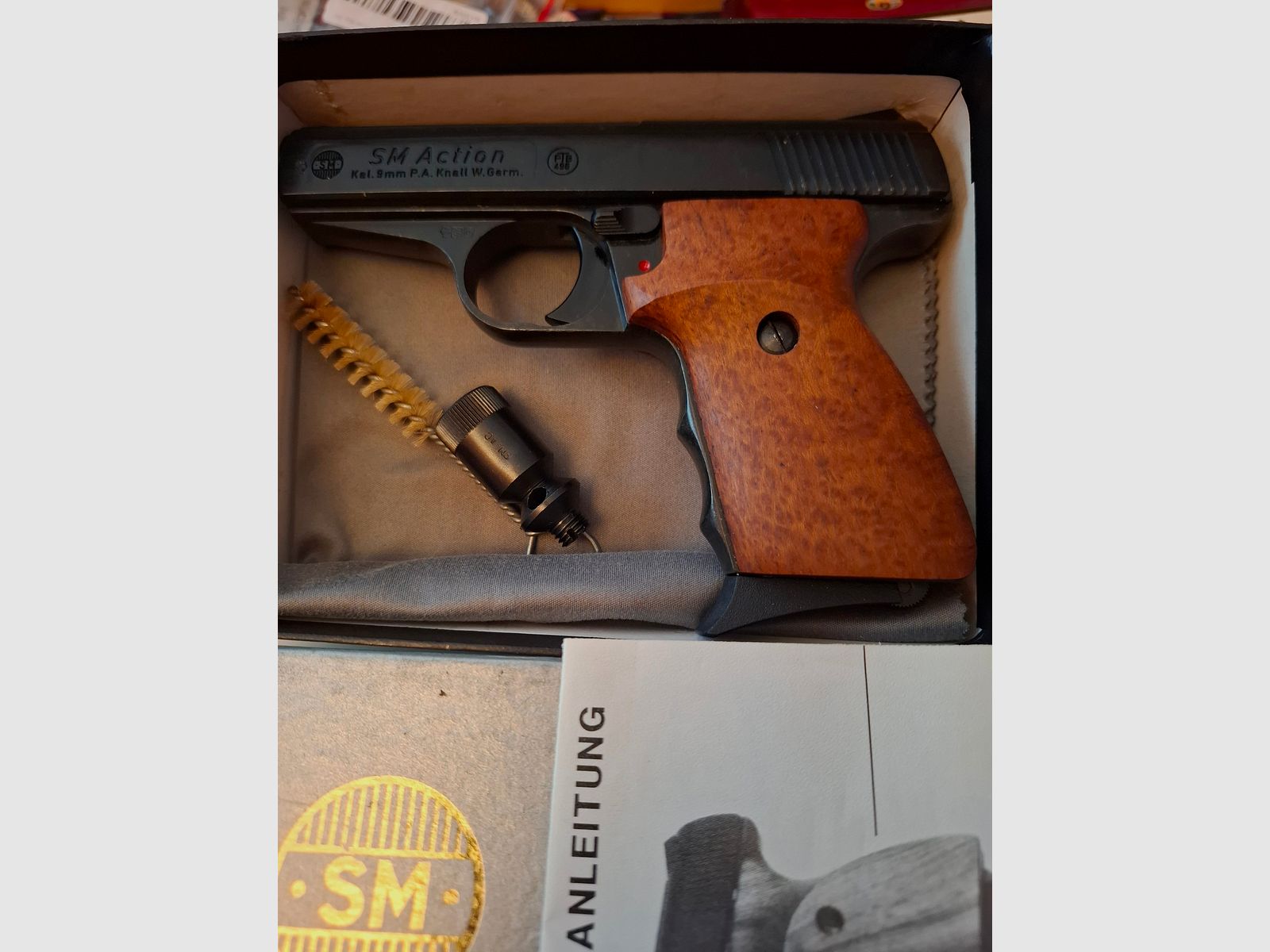 Rarität" SM Action 9mm P.A.K. PTB 496