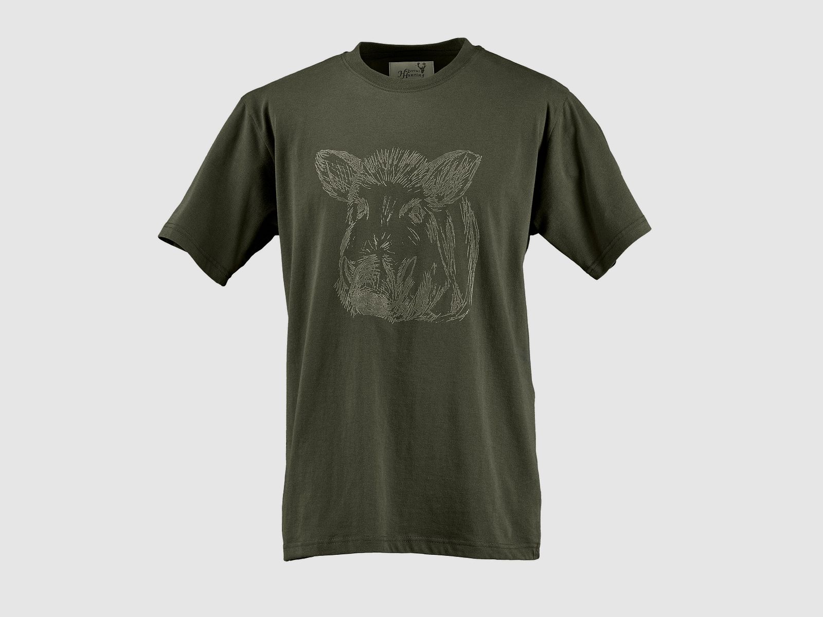Hubertus Men's T-Shirt Boar Hunting