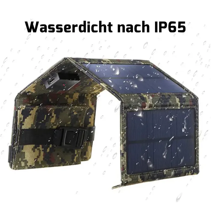 Piccolo pannello solare pieghevole con porta USB 10-20 watt in Digital Camo Green, immagine 4 di 7