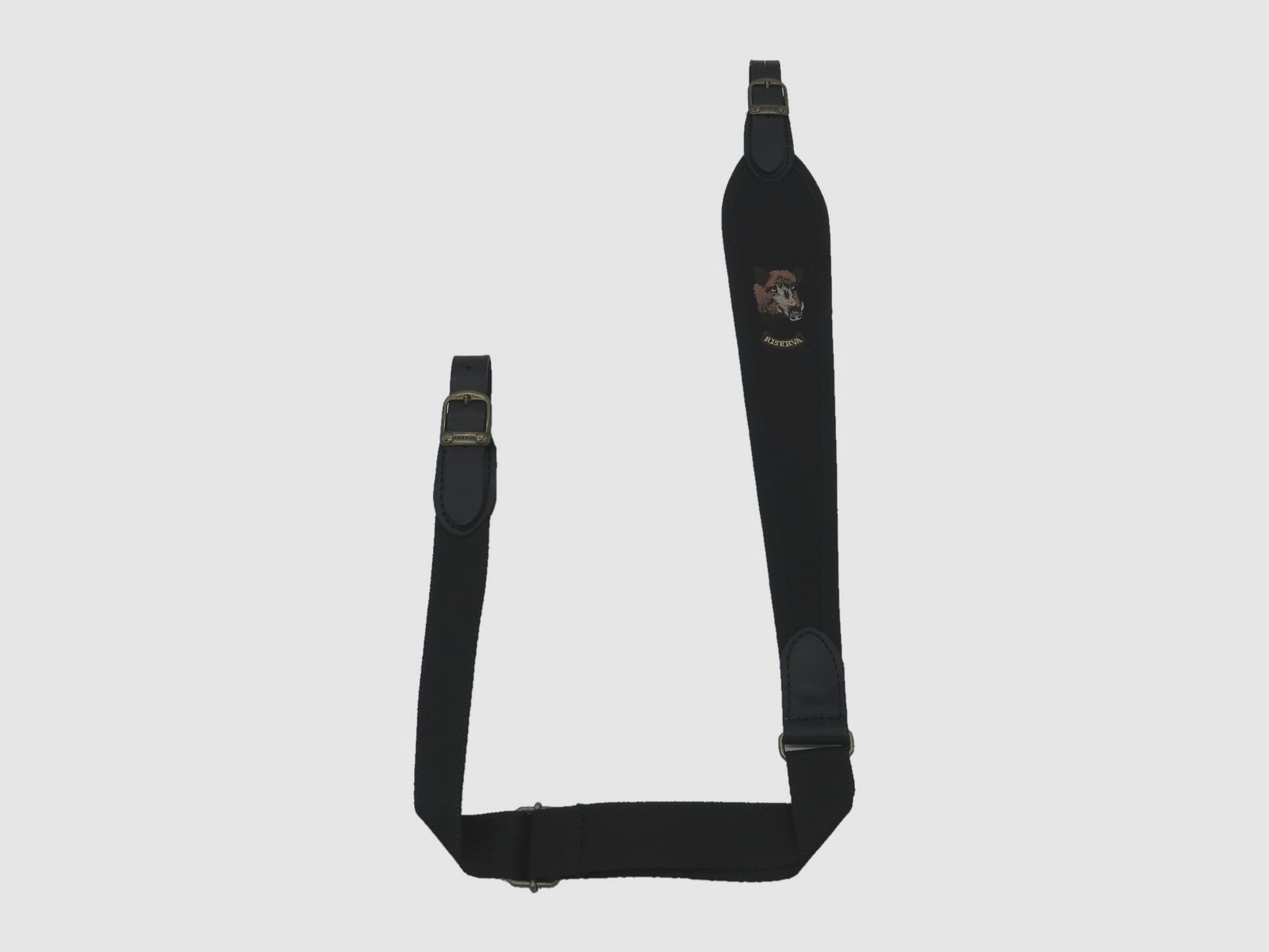 Riserva - Schultergurt für Wildschweinkarabiner aus schwarzem Cordura, Bild 1 von 3