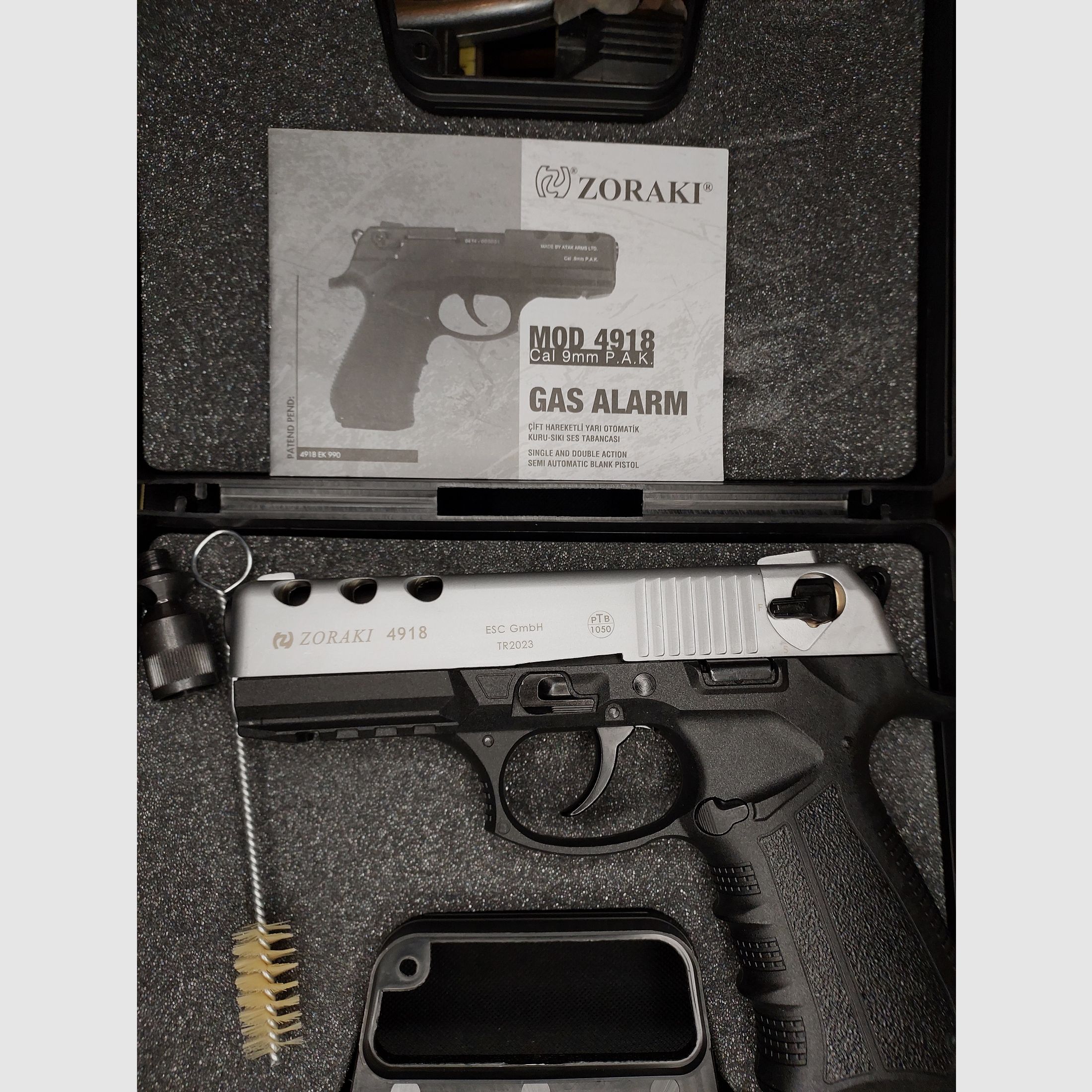 Zoraki 4918 pistolet d'alarme cal. 9mm P.A.K. (PTB 1110) Titan - neuf !