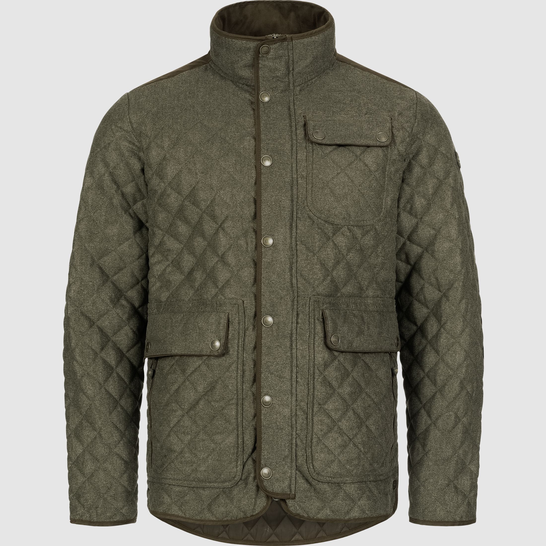 Herren Vintage Jacke Miles Oliv Mélange/Schwarz S