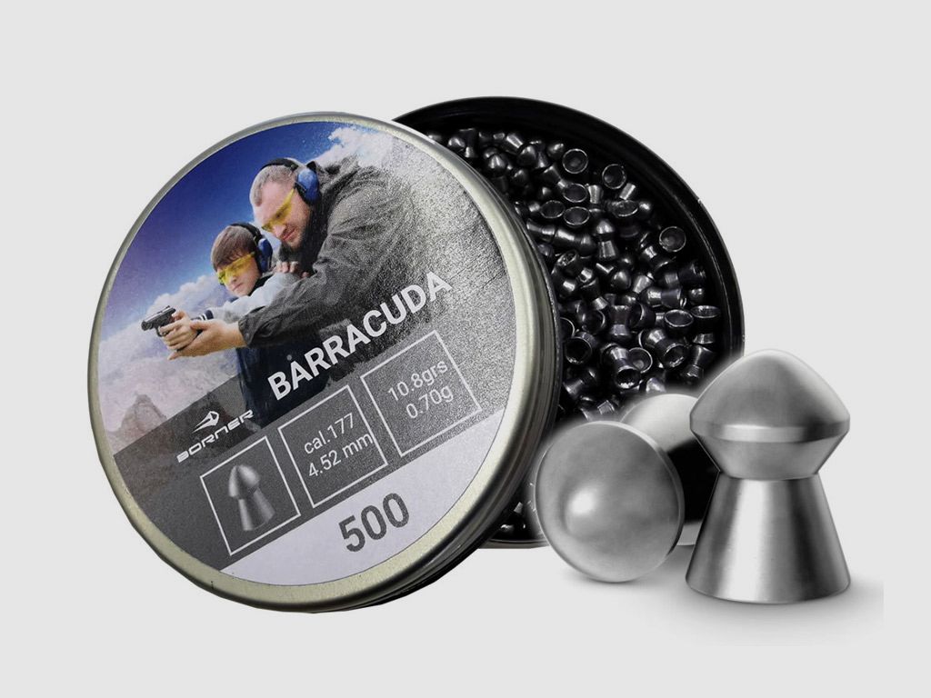 Rundkopf Diabolos Borner Barracuda Kaliber 4,5 mm 0,70 g glatt 500 StĂĽck
