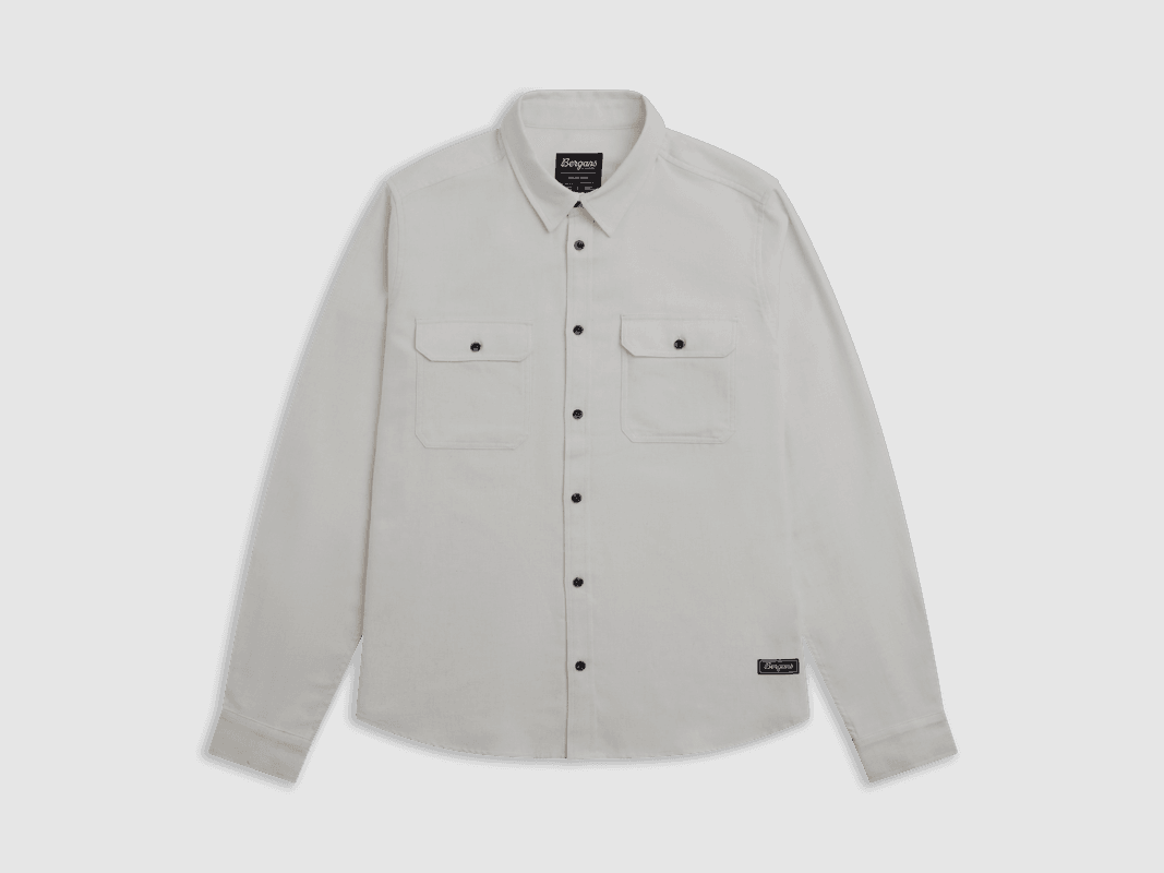 Bergans Nordmarka Flannel Shirt Men Arctic White L