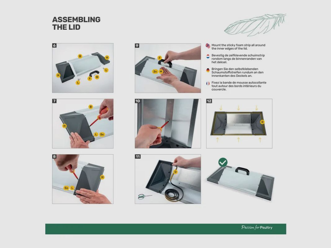 Voederhuis Robust® OLBA 16 kg gegalvaniseerd staal met regenbeschermkap, afbeelding 11 van 15