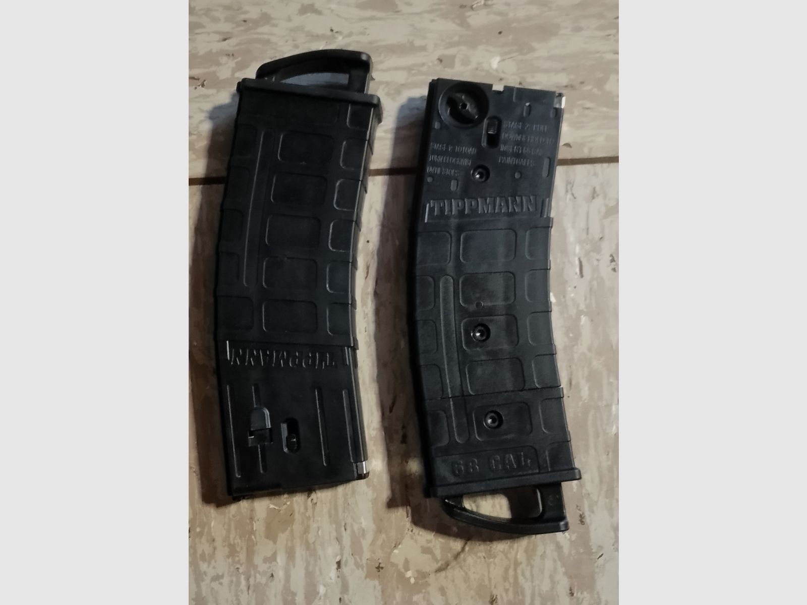 Tippmann TMC/Stormer Cal. 68 Ersatzmagazine (2er Pack) – All Black (schwarz) neuwertig 