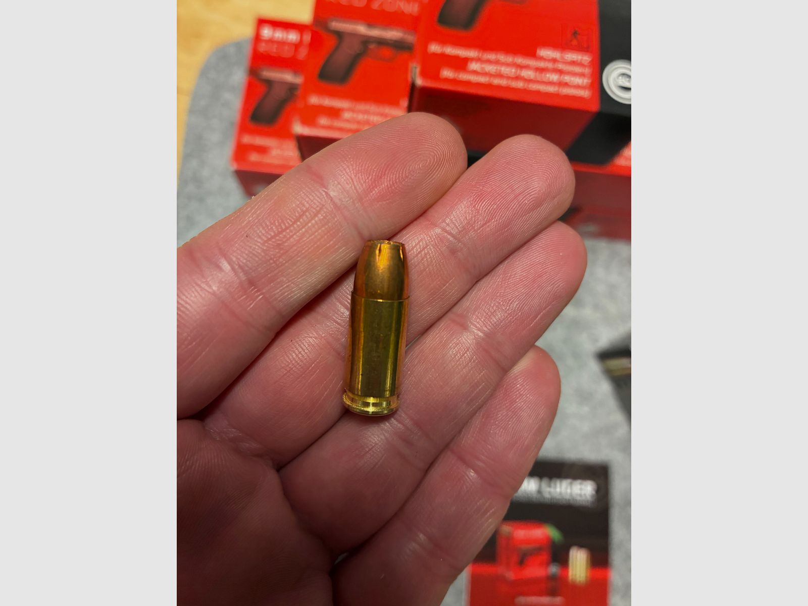 Geco 9mm Luger Red Zone 8,0 g Holhlspitz 124 gr jackated hollow point Fangschuss 124