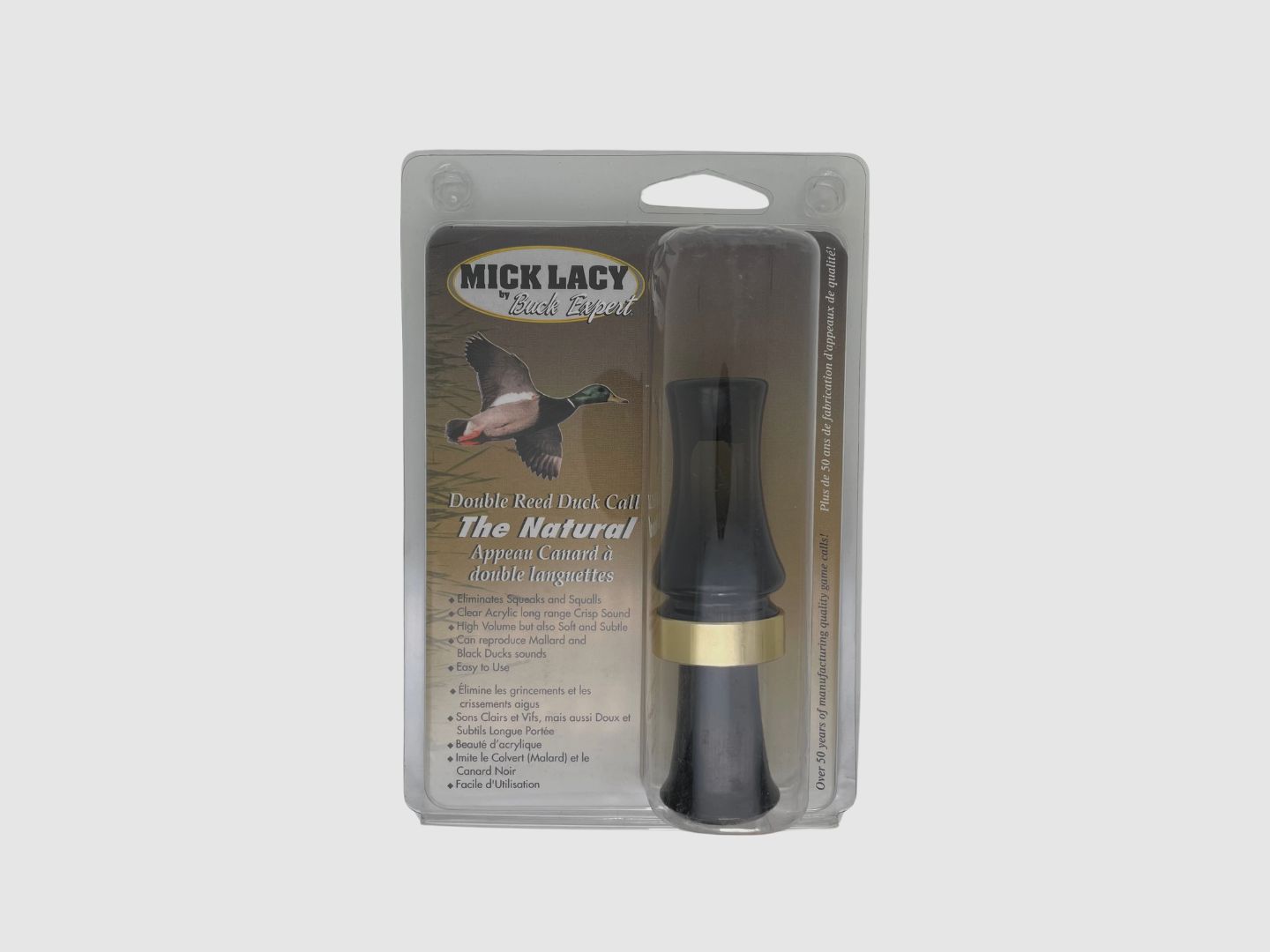 Mick Lacy Double Reed Duck Call - The Natural