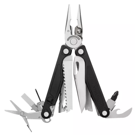 Leatherman CHARGE PLUS BLACK multitool with nylon sheath, image 1 of 4