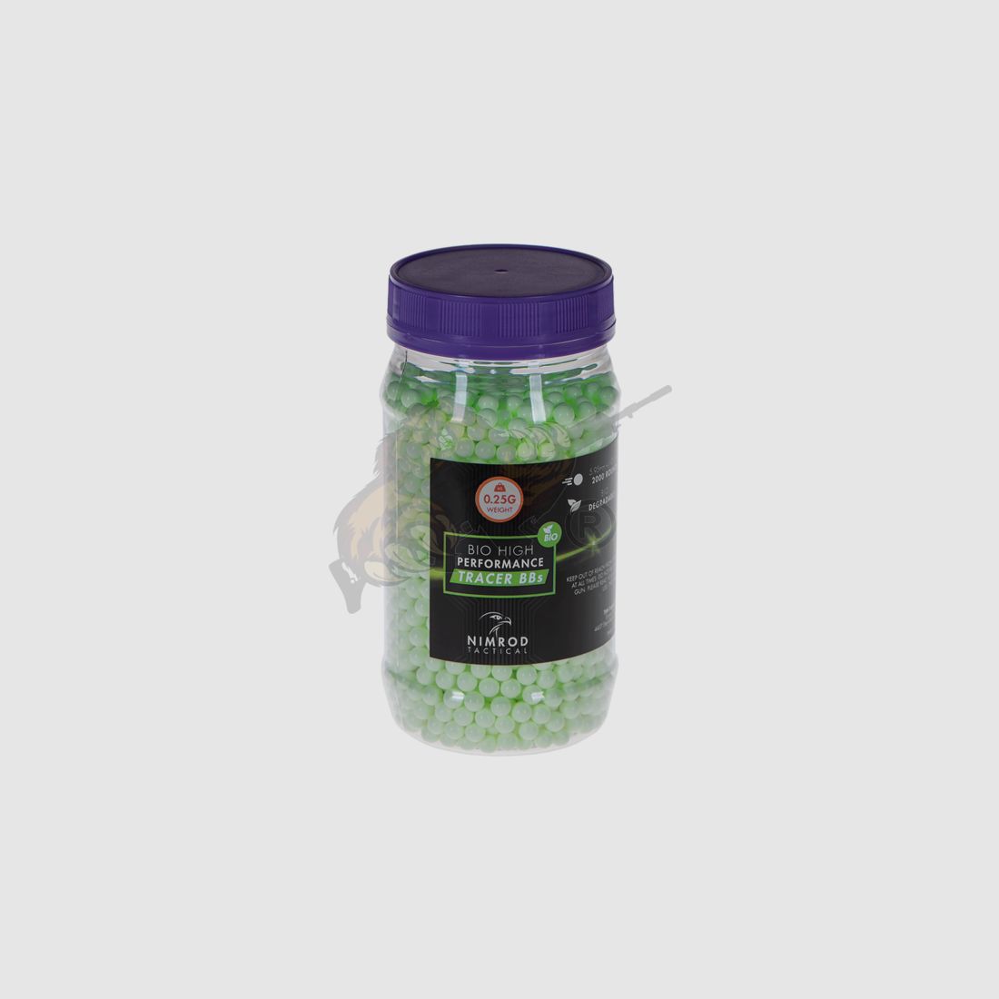 Nimrod Bio Tracer Airsoft BB 2000rds 0.25g (2.000 Stück) - Leuchtspur Grün