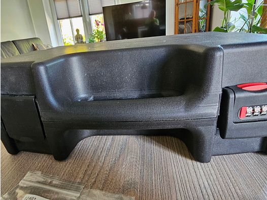 Gun case with a lot of accessories