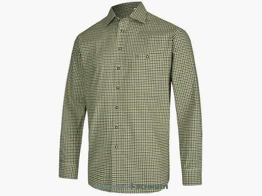 Camicia Comfort Fit in cotone a trama fitta oliva