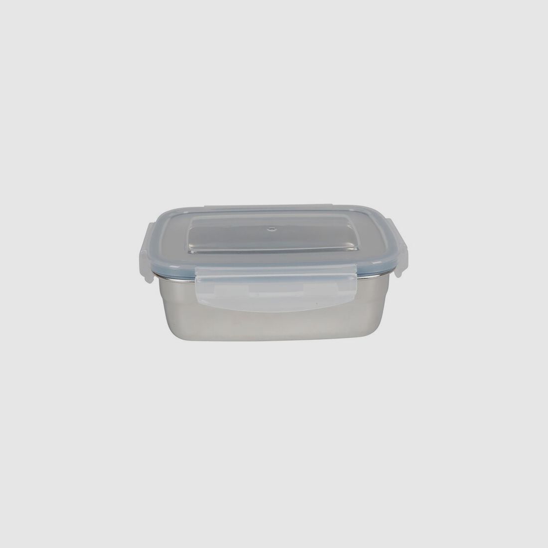 Brotbüchse / Köderdose mit Clipverschlussdeckel- 850ml - 18,5 x 13 x 6cm - Edelstahl - Lunchbox