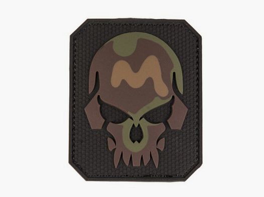 PATCH CRÂNE 3D PVC AVEC VELCRO - CAMOUFLAGE