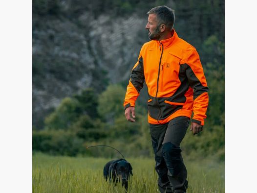 Veste softshell Deerhunter Rogaland orange et verte